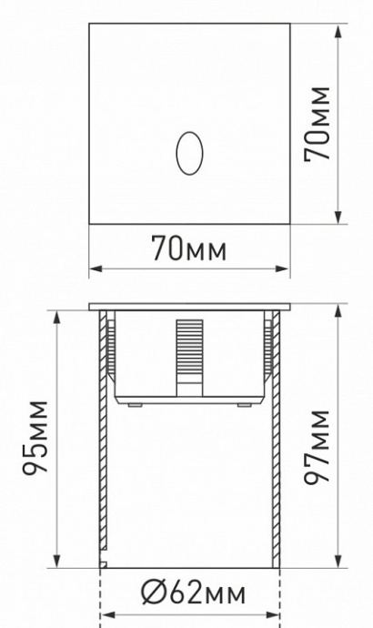 Уличный светодиодный светильник Arlight LT-Gap-S70x70-3W Warm3000 031167 - 5