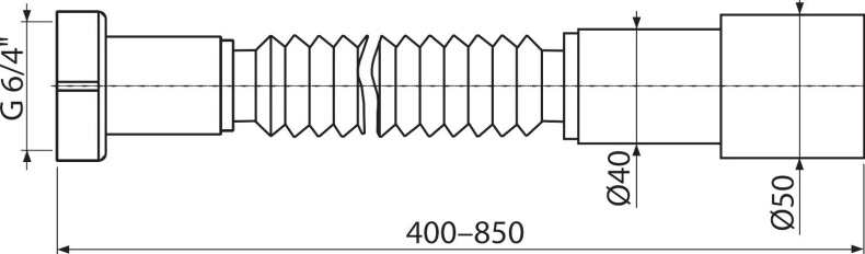 Гофра AlcaPlast A77 A770 - 2