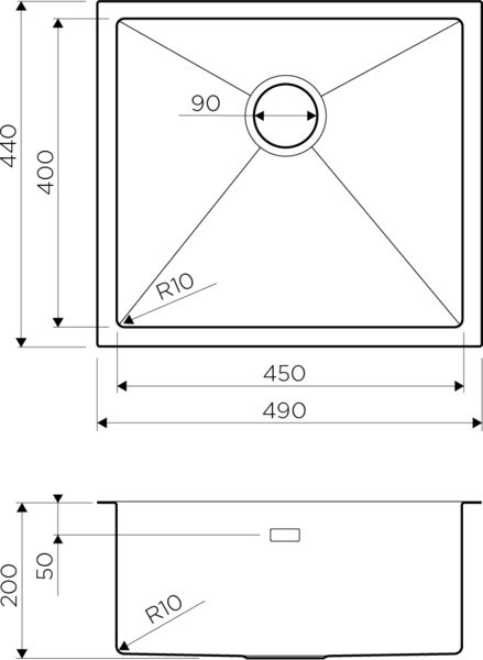 Мойка кухонная Omoikiri Taki 49-U/IF-LG светлое золото 4973523 - 2