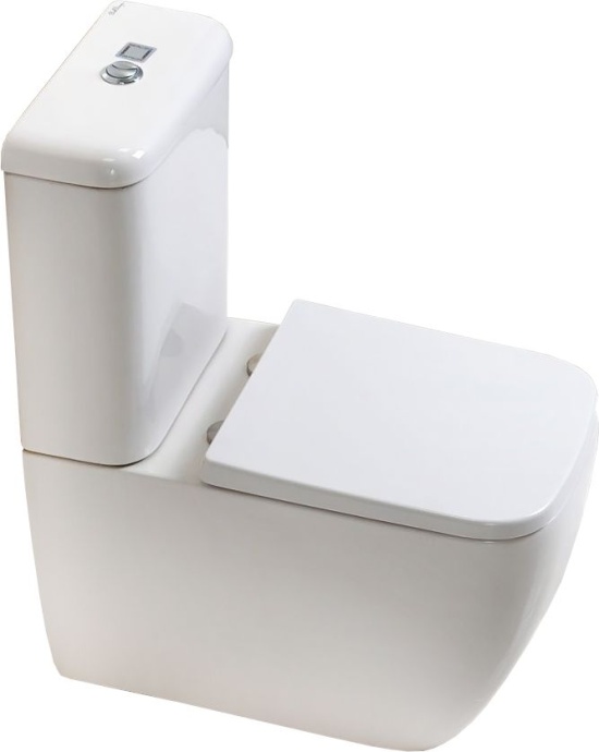 Унитаз-компакт BelBagno Alpina безободковый BB0159CPR с бачком BB0159T с сиденьем микролифт BB0159SC - 0