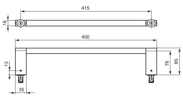 Полотенцедержатель для раковины Ideal Standard Connect  E6981AA - 2