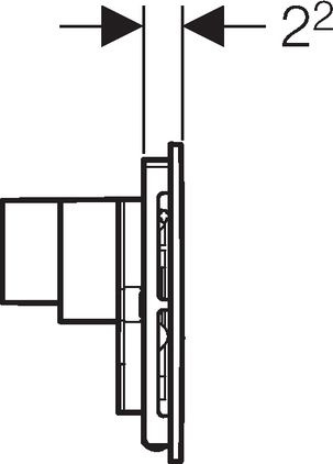 Кнопка смыва Geberit Sigma 40 115.600.SI.1 с системой удаления запахов - 4