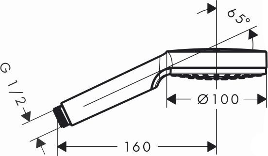 Душевая лейка Hansgrohe Crometta 1jet Green 26334400 - 2