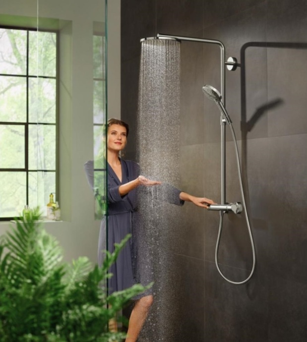 Душевая стойка Hansgrohe Raindance Select Showerpipe S 240 1jet PowderRain 27633000 - 2