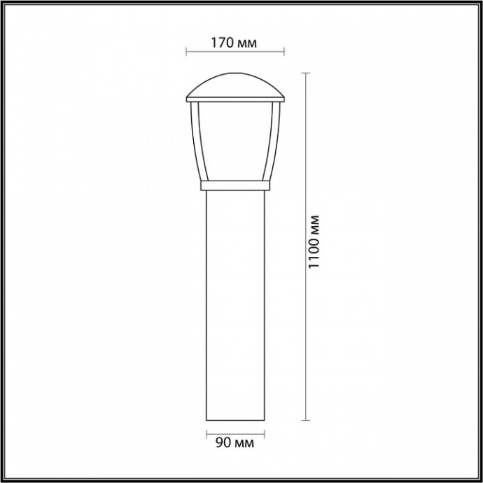 Уличный светильник Odeon Light Nature Tako 4051/1F - 2