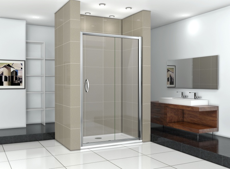 Душевая дверь в нишу Good Door Infinity WTW-130-C-CH ИН00028 - 1
