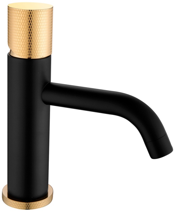 Смеситель Boheme Stick 121-BG.2 для раковины, black touch gold - 0