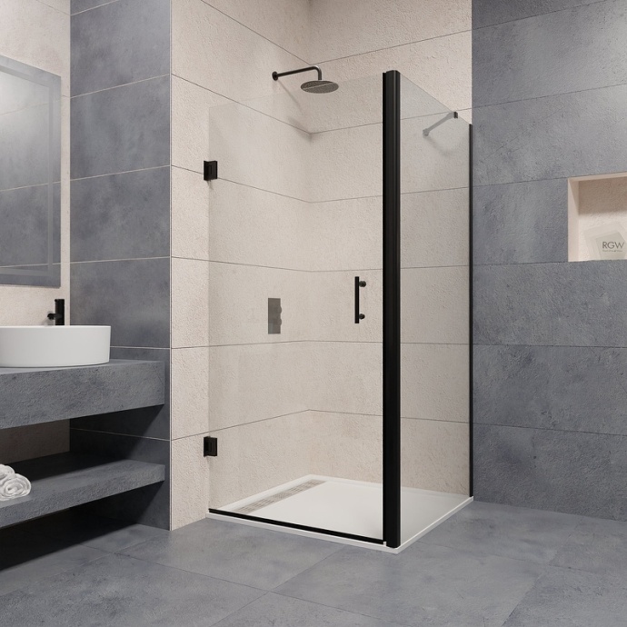 Душевой уголок RGW Passage PA-36B 90x100 профиль черный стекло прозрачное 41083690-014 - 1