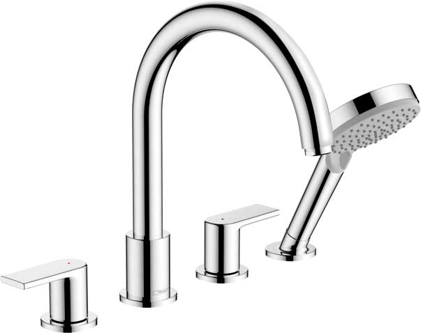 Смеситель Hansgrohe Vernis Shape 71459000 на борт ванны, хром - 0