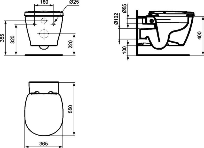 Подвесной унитаз Ideal Standard Connect  E814901 - 8