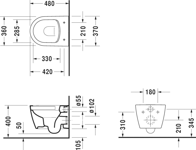 Унитаз подвесной Duravit ME by Starck - 5