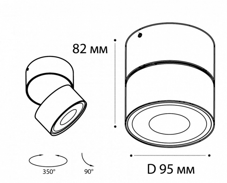 Накладной светильник Italline IT02-011 IT02-011 3000K black - 1