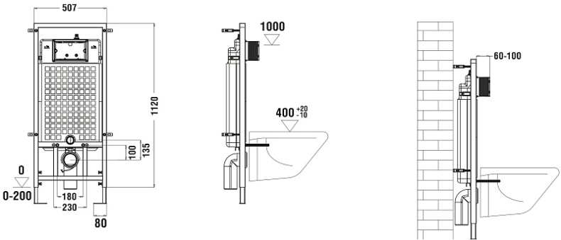 Комплект Weltwasser MARBERG 507 + TELBACH 004 GL-WT + MAR 507 RD  10000006994 - 4