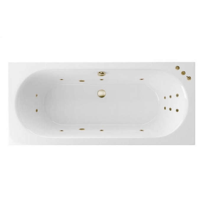 Ванна акриловая Excellent Oceana Slim Smart 160х75 с гидромассажем белый - бронза WAEX.OCE16S.SMART.BR - 0