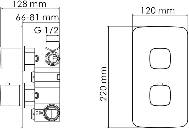 Термостатический смеситель Wasserkraft Naab 8644 Thermo - 4