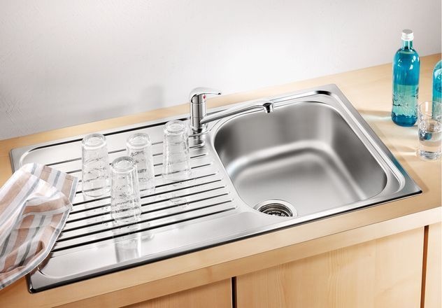 Мойка кухонная Blanco Tipo 45 S Compact сталь матовая 513441 - 3