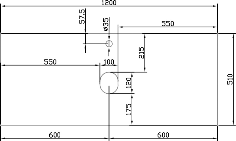 Столешница с раковиной DIWO Элиста 120 светлое дерево, с раковиной Moduo 50 Square 555763 - 8