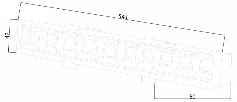 Встраиваемый светильник Favourite Roshni 3084-10C - 1