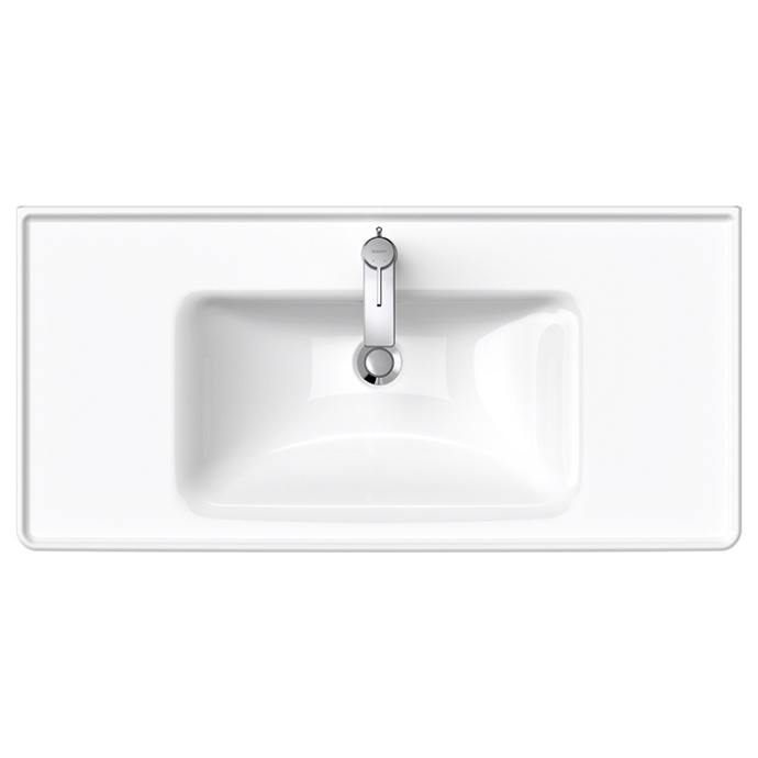 DURAVIT (D-Neo) Умывальник 1005 x 480 мм, с переливом, с отверстием для смесителя, белый 2367100000 - 2