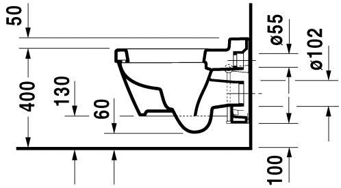 Унитаз подвесной Duravit 2nd Floor с крышкой, белый (2220090000) - 5