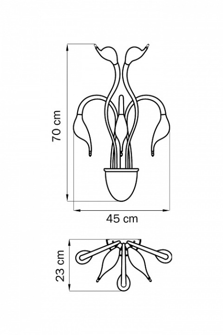 Бра Lightstar Cigno Collo Bk 751657 - 1