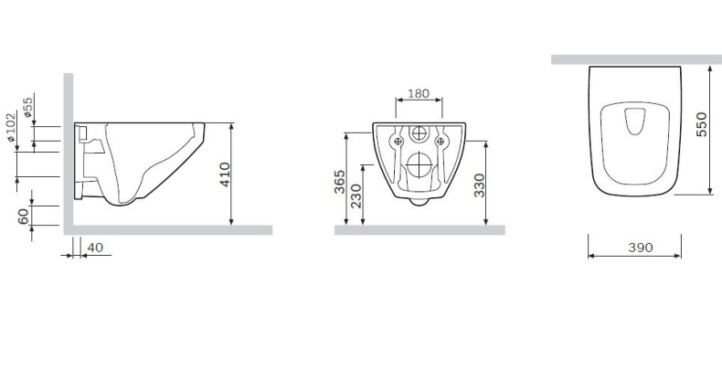 Унитаз подвесной AM.PM Inspire V2.0 C50A1700SC безободковый - 8