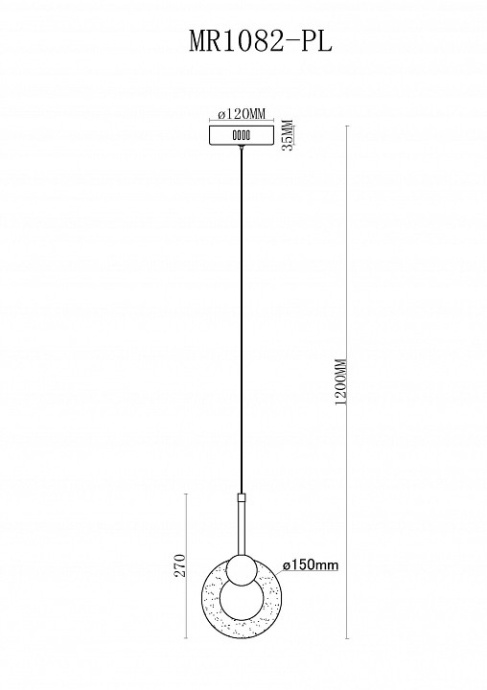 Подвесной светильник MyFar Lora MR1082-PL - 3