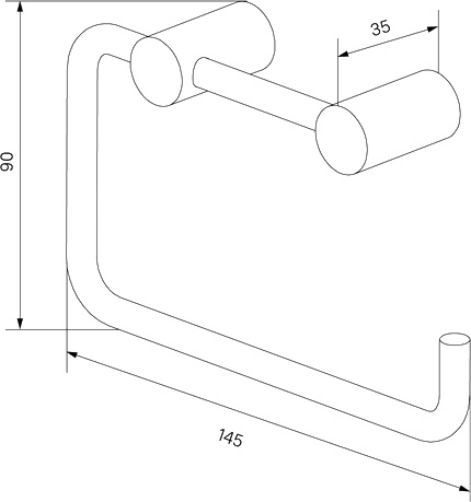 Держатель туалетной бумаги IDDIS Petite PETSS00i43 открытый - 2