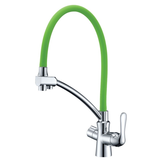 Смеситель Lemark Comfort LM3070C-Green для кухонной мойки - 0
