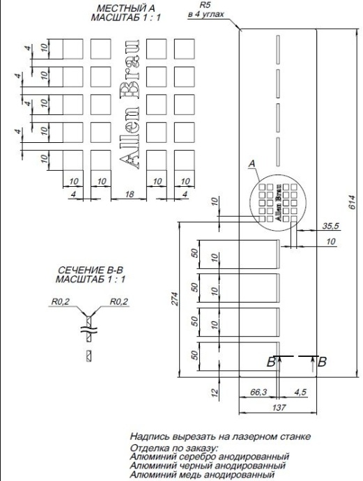 Накладка для сифона Allen Brau Infinity для поддона 140х80 серебро матовый 8.210N5-BA - 2