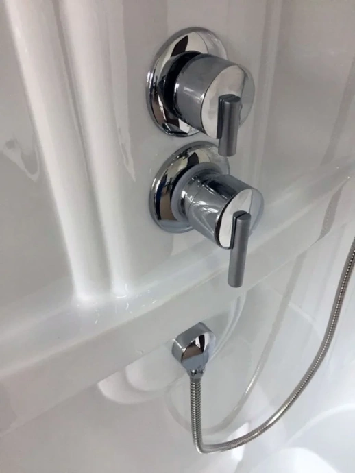Душевая кабина Royal Bath BP 100х80 L с гидромассажем профиль белый стекло прозрачное RB8100BP2-T-L - 3