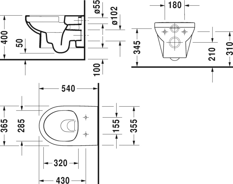 Унитаз подвесной Duravit DuraStyle 45620900A1 безободковый - 6