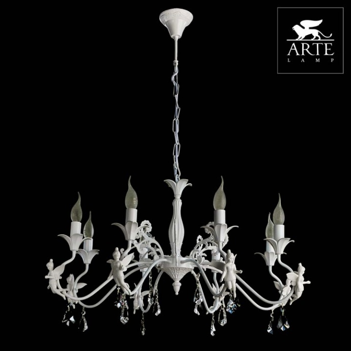 Подвесная люстра Arte Lamp Angelina A5349LM-8WH - 2