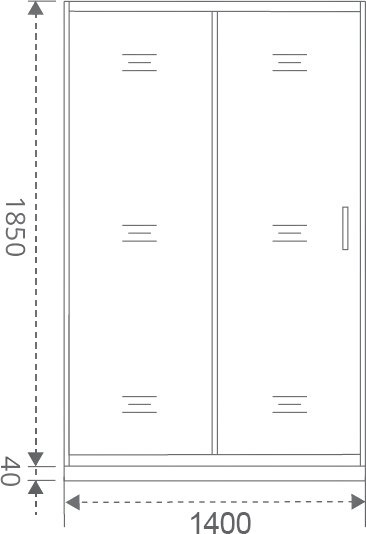 Душевая дверь в нишу Good Door Latte WTW-140-G-WE ЛА00025 - 5