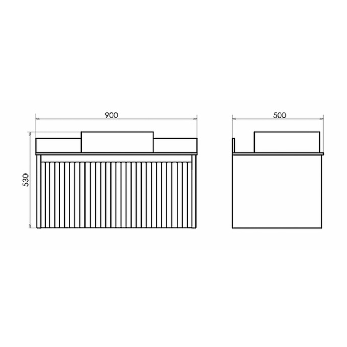 Тумба с раковиной Comforty Марсель 90 белая матовая 00-00013797 - 4