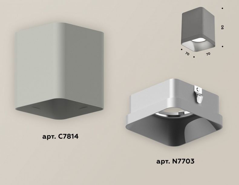 Накладной светильник Ambrella Light XS XS7814003 - 1