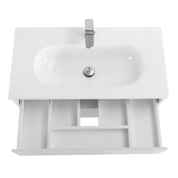 Комплект мебели BelBagno Kraft 90 белый матовый - 3