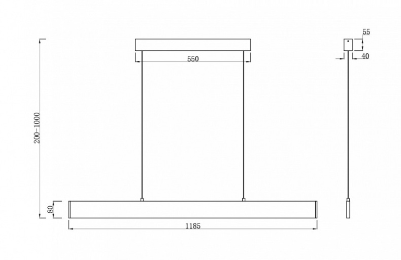 Подвесной светодиодный светильник Maytoni Step P010PL-L30W4K - 3