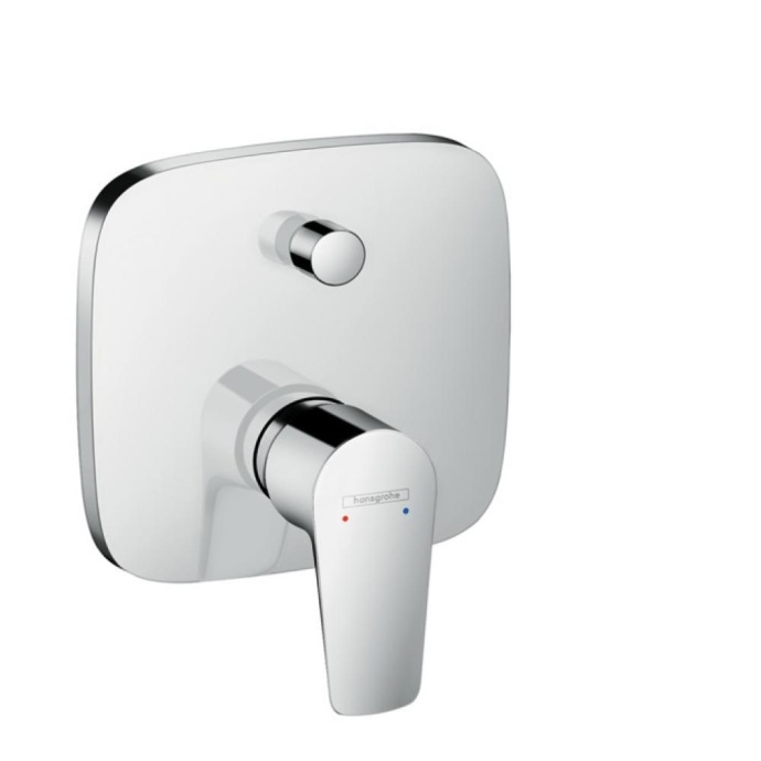 Смеситель hansgrohe Talis E для ванны, однорычажный, СМ, со встроенной защитной комбинацией, 71474000, хром - 0