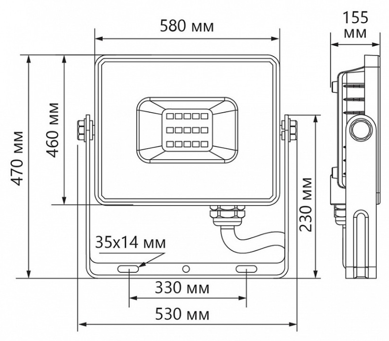 Настенно-потолочный прожектор Feron LL-927 41156 - 1