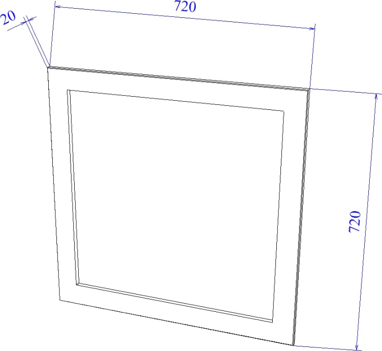 Зеркало Sanflor Ванесса 75 белое С000005878 - 7