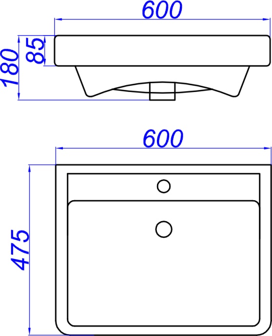 Мебель для ванной Aqwella Neo 60 напольная - 9