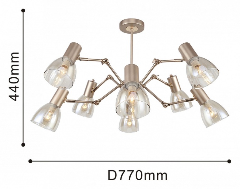 Люстра на штанге F-promo Grillus 2660-8U - 1