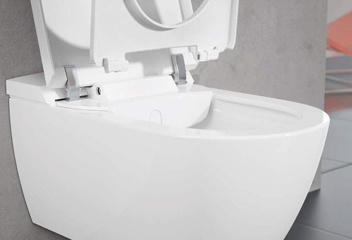 Унитаз подвесной Villeroy & Boch Viclean V0E100R1 альпийский белый, с функцией биде - 15