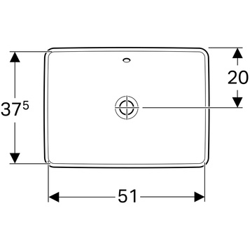 Раковина 55 см Geberit VariForm 500.736.01.2 - 2