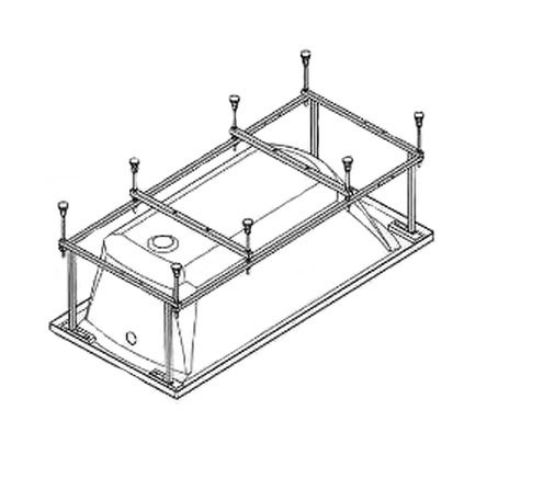 Монтажный комплект для ванны SANTEK Монако (1WH112421) 1.WH11.2.421 - 1