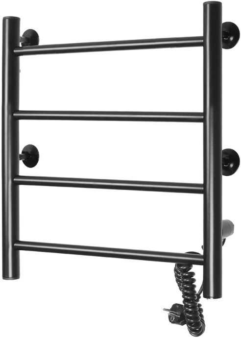 Полотенцесушитель электрический Domoterm Классик DMT 109-4 50x50 ЧРН EK R - 1