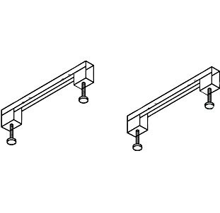 Ножки для ванн Cezares 2 шт  LEG-KIT-100 - 0