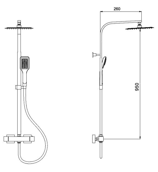 Душевая стойка RGW Shower Panels SP-22 21140122-01 - 1