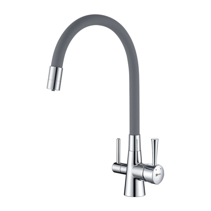 Смеситель Lemark Comfort для кухонной мойки LM3075C-Gray - 0